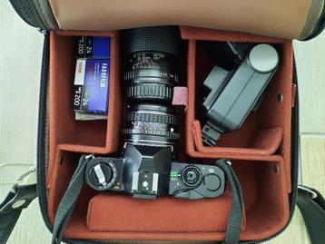 Vintage Pentax MV analoge camera met veel extra's beschikbaar voor biedingen