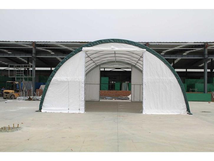 Field Garagetent / opslagshelter 12,20x6,10x3,66 meter / 20-, Zakelijke goederen, Machines en Bouw | Keten en Containers