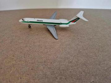 Vliegtuigmodel Alitalia,metaal,inklapbare wielen beschikbaar voor biedingen