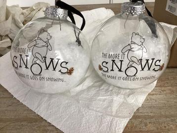 Disney kerstballen winnie de pooh 2 x beschikbaar voor biedingen