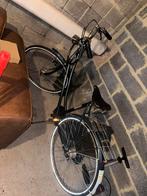 Fiets met lekke achterband, Ophalen, Gebruikt, Raleigh, Handrem