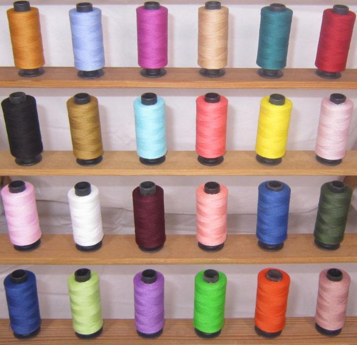 24 Klosjes Katoenen Naaigaren Set / Garen Naaien Klossen, Hobby en Vrije tijd, Naaien en Fournituren, Nieuw, Garen of Naald(en)