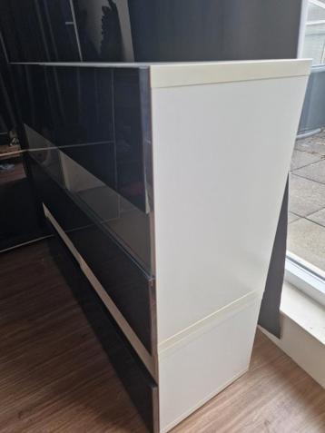 Besta kast ikea hoogglans zwarte deuren - afbeelding 2