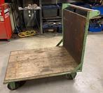 Oude industriële transportkar magazijnwagen trolley Vintage, Ophalen, Zo goed als nieuw, Transportkar
