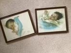 Baby slapend // per stuk // Bessie Peage 32x26.5, Antiek en Kunst, Ophalen of Verzenden