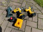 Dewalt accu boormachines met accu’s, lamp en lader, Minder dan 400 watt, Gebruikt, Ophalen of Verzenden, Variabele snelheid