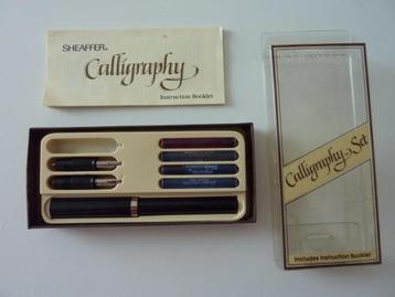 SHEAFFER kalligrafie set penpunten penhouder cardridges  beschikbaar voor biedingen