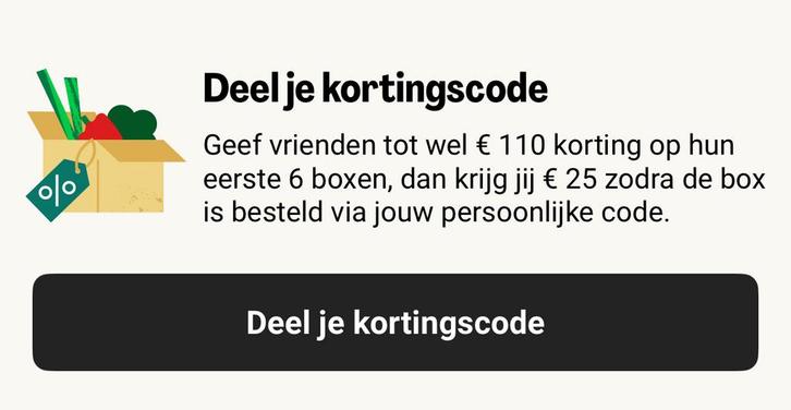 Hello fresh kortingscode, Tickets en Kaartjes, Kortingen en Cadeaubonnen, Eén persoon, Kortingsbon