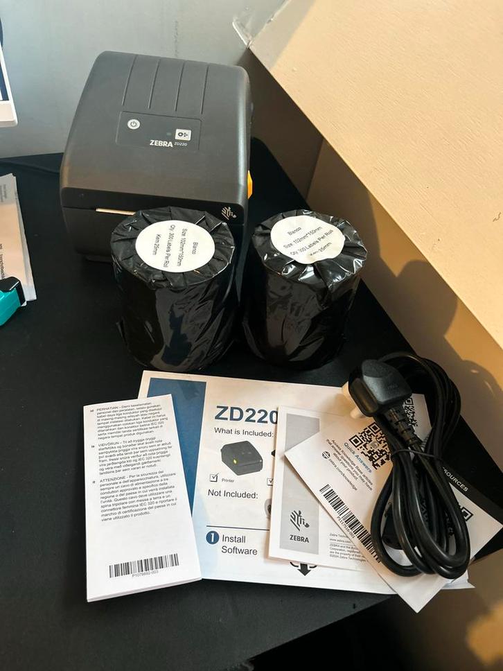 Zebra ZD220 Labelprinter - Nieuwstaat, Computers en Software, Labelprinters, Zo goed als nieuw, Etiket, Ophalen of Verzenden
