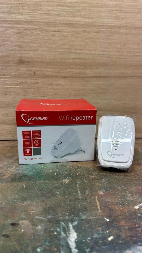 Gembird Wifi Repeater - Versterk je Wifi Signaal!, Ophalen of Verzenden, Nieuw