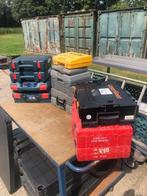16 diverse lege gereedschap koffers, Ophalen, Gebruikt