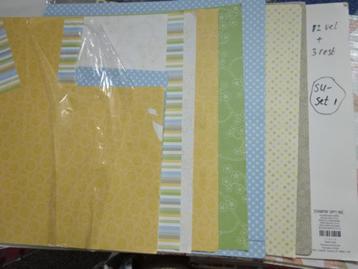 Stampin Up scrappapier 30x30 nieuw en gebruikt beschikbaar voor biedingen