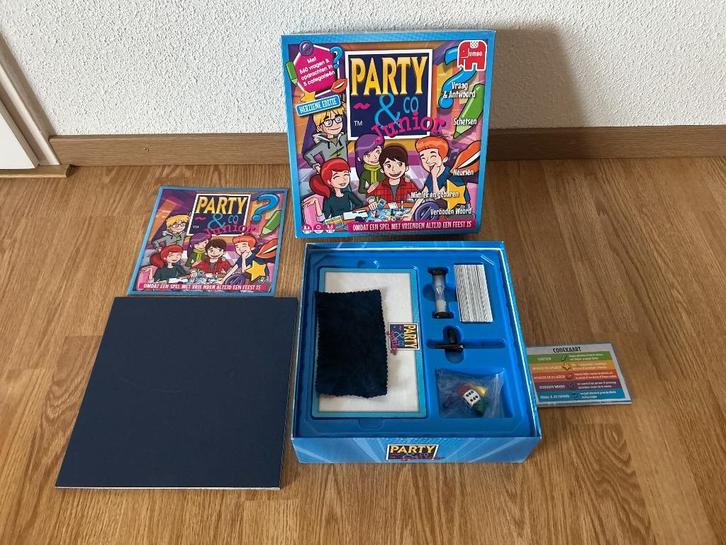 Party & co Junior, Hobby en Vrije tijd, Gezelschapsspellen | Bordspellen, Zo goed als nieuw, Ophalen of Verzenden
