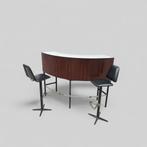 1960 rosewood bar + stools, Ophalen, Zo goed als nieuw