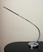 Design tafellamp, bureaulamp, chroom incl. LED dimbaar, Ophalen of Verzenden, Gebruikt, Metaal, Minder dan 50 cm