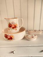 Lampetstel met rozen gemerkt, Antiek en Kunst, Ophalen