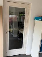 Buitendeur Hard hout inclusief glas, Doe-het-zelf en Verbouw, Deuren en Horren, Ophalen, Gebruikt, 80 tot 100 cm, Buitendeur