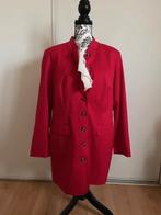 Rode blazerjas long versie MT44/46 karmijnrood, Maat 42/44 (L), Ophalen of Verzenden, Jasje, Rood