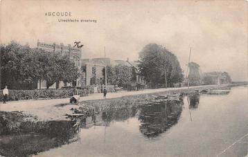 AZ198 Abcoude Utrechtse Straatweg met molen 1918 beschikbaar voor biedingen