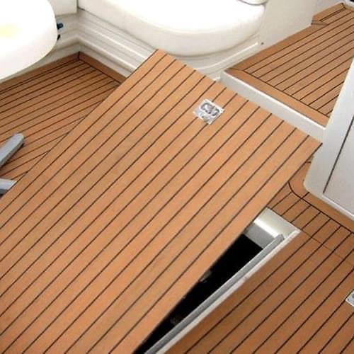 Bootvloer | eva foam teak | zelfklevend 3M | 240x120x0,6cm, Watersport en Boten, Accessoires en Onderhoud, Nieuw, Ophalen of Verzenden