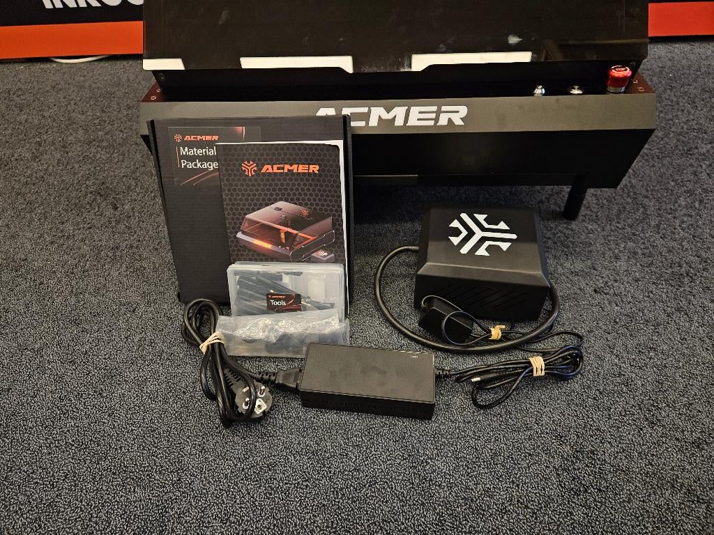 ACMER P3 Graveermachine 10W Diode + 2W infrarood Compleet, Hobby en Vrije tijd, Ophalen, Gebruikt