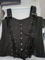 Echt leren corset, Kleding | Dames, Verzenden, Zwart, Body of Korset