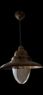 Scheepslamp, koperkleurig, Huis en Inrichting, Lampen | Hanglampen, Ophalen, Zo goed als nieuw, Minder dan 50 cm