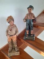 Twee gipsen beelden, Antiek en Kunst, Ophalen