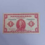 1 gulden muntbiljet uit 1943. ZFR+
Serie nummer FD 443570, Ophalen of Verzenden, 1 gulden, Los biljet