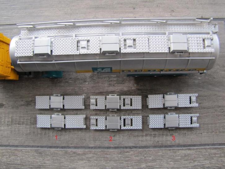 Tekno bovenkant vloeistoftanker met mangatdeksel., Hobby en Vrije tijd, Modelauto's | 1:50, Nieuw, Bus of Vrachtwagen, Tekno, Verzenden