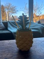 Ananas Cocktail Vaas met Rietjes - Nieuw!, Ophalen of Verzenden, Nieuw