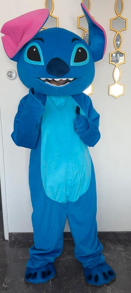 Stitch mascotte pak verkleed te huur, Kinderen en Baby's, Carnavalskleding en Verkleedspullen, Zo goed als nieuw, Jongen of Meisje