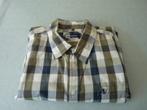 Leuk blauw groen wit ruit overhemd ,korte mouw, mt 47-48 3xl, Kleding | Heren, Grote Maten, Overhemd, Big fashion, Blauw, Ophalen of Verzenden