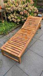 IKEA ligbed + groen groot kussen + hoes!, Ophalen, Zo goed als nieuw, Hout, Verstelbaar