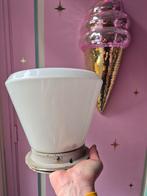 Vintage Opaline melkglazen Plafond lamp Industria Rotterdam, Ophalen of Verzenden