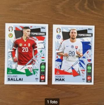 Lidl voetbalplaatjes EK topps - 2 stuks   beschikbaar voor biedingen