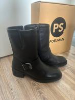 Leren poelman boots/ enkellaarzen maat 39 nieuw, Ophalen of Verzenden, Nieuw, Zwart