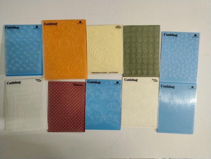 Embossingfolders (31 stuks), Hobby en Vrije tijd, Kaarten | Zelf maken, Zo goed als nieuw, Overige typen, Overige thema's, Ophalen of Verzenden