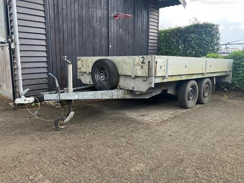 Tandemasser henra plateau aanhanger, Auto diversen, Aanhangers en Bagagewagens, Gebruikt, Ophalen of Verzenden