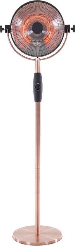 Sunred staande terras heater 2100w nieuw in doos copper look beschikbaar voor biedingen