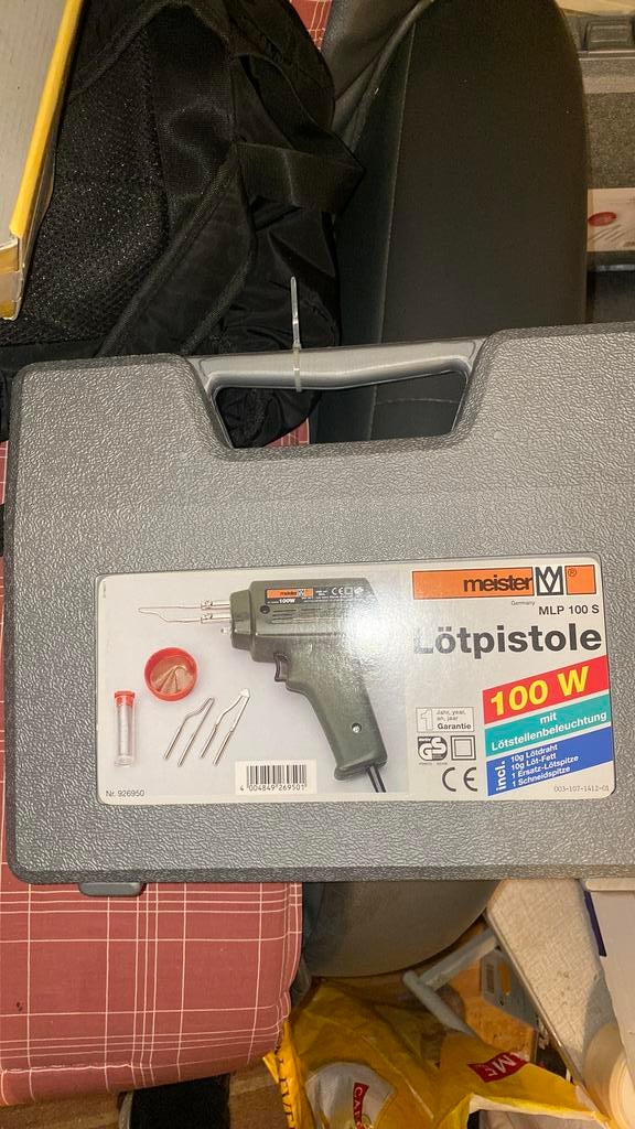 Soldeerpistool nieuw in doos 100W 3 stuks, Ophalen of Verzenden, Nieuw, 600 tot 1200 watt, 70 mm of meer