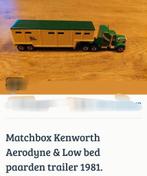Matchbox Kenworth Aerodiyne & low bed trailer., Ophalen of Verzenden, Bus of Vrachtwagen, Matchbox