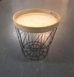 Ronde bijzettafel met dienblad, 45 tot 60 cm, Minder dan 55 cm, Gebruikt, Metaal of Aluminium