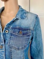 E1008 ONLY: mt. 34=XS spijkerjasje jasje jeans spijker blauw, Jasje, Maat 34 (XS) of kleiner, Blauw, Ophalen of Verzenden