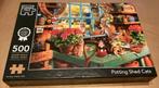 Puzzel Potting shed cats - 500 stukjes, Ophalen of Verzenden, Gebruikt