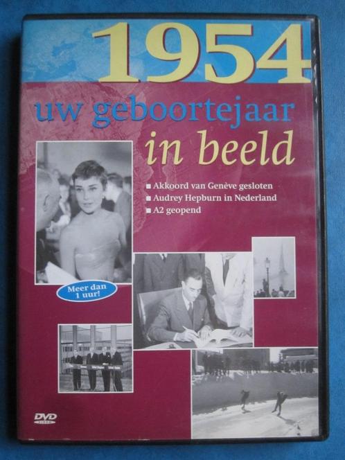 Uw geboortejaar in beeld 1954, Cd's en Dvd's, Dvd's | Documentaire en Educatief, Zo goed als nieuw, Politiek of Geschiedenis, Alle leeftijden