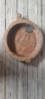 Chapati schaal houten schaal landelijk, Huis en Inrichting, Ophalen of Verzenden, Zo goed als nieuw, Rond, Hout