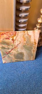 Stenen marmeren tafelblad vierkant 48 cm, Ophalen, Vierkant