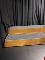 6x Tribune of podiumonderdeel met leuning, Doe-het-zelf en Verbouw, Hout en Planken, Ophalen, Gebruikt, 200 tot 250 cm, Plank