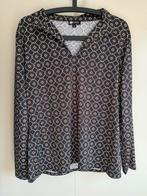 Moon travelstof comfort top lange mouw- Maat L - zwart paars, Moon, Paars, Maat 42/44 (L), Ophalen of Verzenden